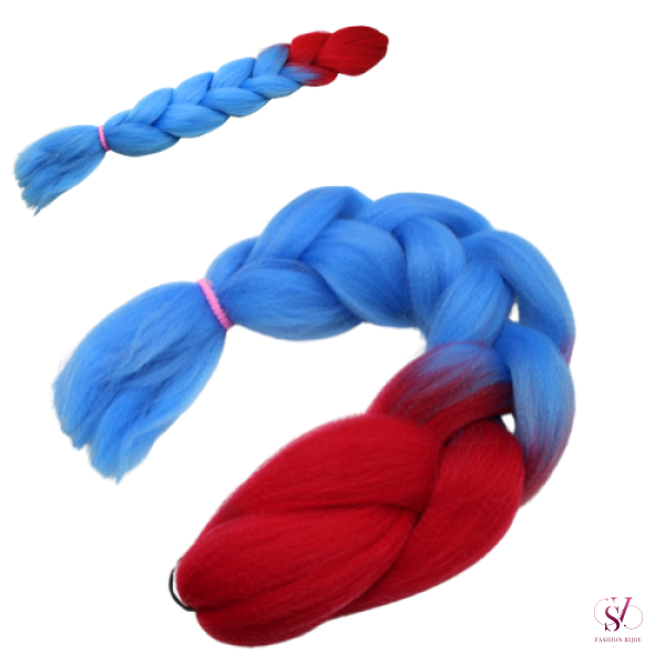 Канекалон омбре червоно-блакитний -  SVT-11520