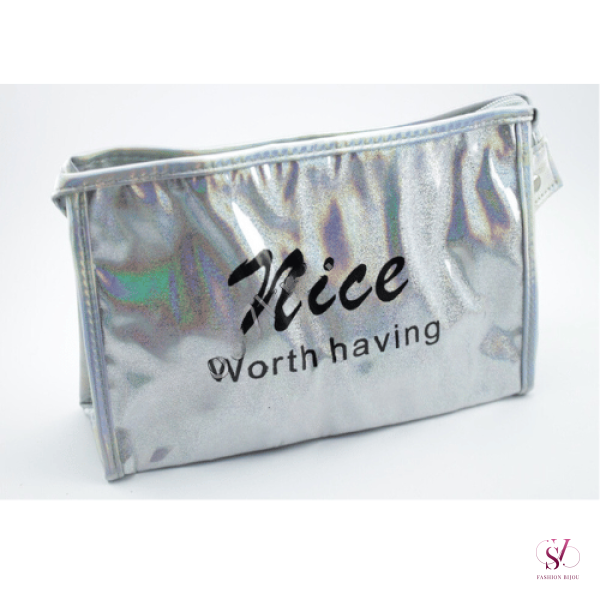 Косметичка жіноча з надписом "Nice Worth having" -  SVT 3599