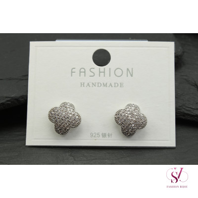 Серьги клевер Van Cleef SVT-11670 купить оптом