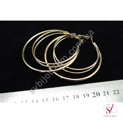 Серьги кольца женские оригинальные Купить