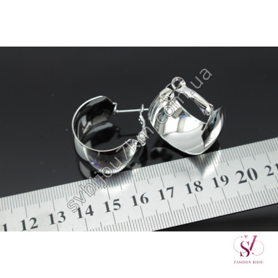 Сережки кільця Chanel широкі d 2 см Купити опт