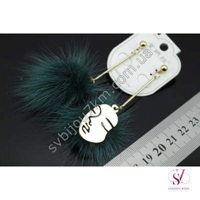 Купить Серьги с мехом SVT-3832