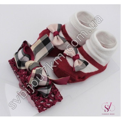 Купити Набір для дівчинки "Burberry" марсал SVT 5269