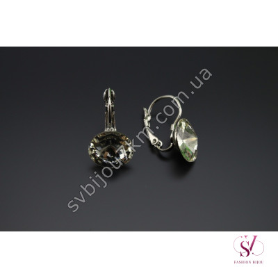 Сережки із сірими кристалами Swarovski SVT 6528 Купити