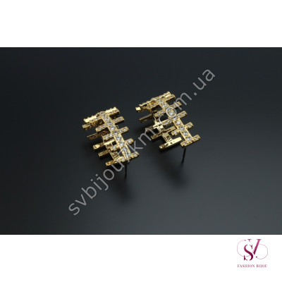 Сережки зі стразами Swarovski SVT 6611 Купити