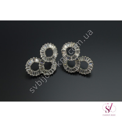 Сережки зі стразами Swarovski SVT 6613 Купити