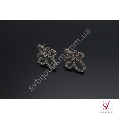 Сережки Метелик зі стразами Swarovski Купити опт