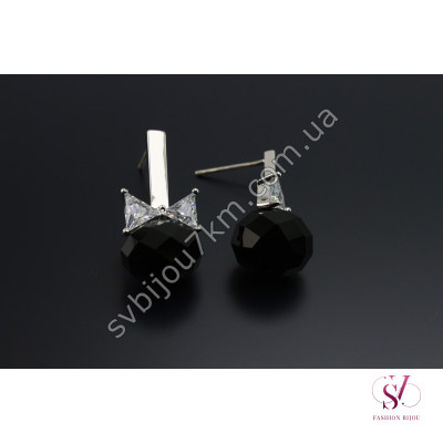 Сережки зі стразами Swarovski SVT 6639 Купити
