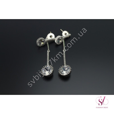 Сережки зі стразами Swarovski SVT 6645 Купити