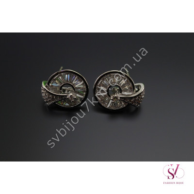Сережки зі стразами в стилі Bvlgari SVT 6733 Купити