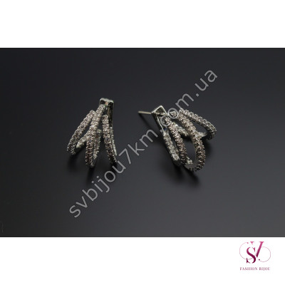 Сережки зі стразами Swarovski SVT 6739 Купити