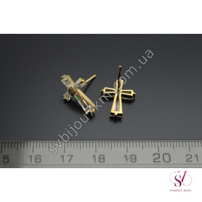 Сережки Хрести зі стразами Swarovski SVT 6778 Купити