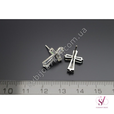 Сережки Хрести зі стразами Swarovski SVT 6784 Купити опт
