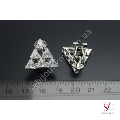 Сережки зі стразами Swarovski SVT 6798 срібло Купити опт