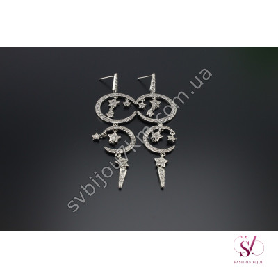Сережки зі стразами Swarovski SVT 6830 Купити