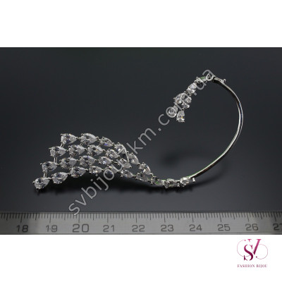 Моно Серьга Кафф зі стразами Swarovski Купити опт