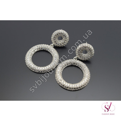 Сережки зі стразами Swarovski SVT 7269 Купити